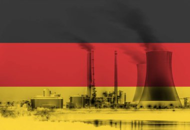 Alman Ulusal Bayrak Kaplama Enerji Üretimi ve Fosil Yakıt Kullanımı ile Kömür Ateşli Enerji Santrali 