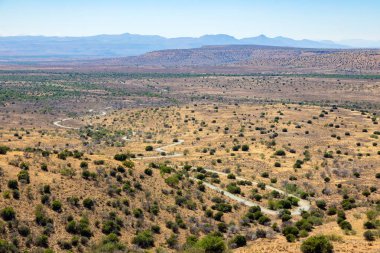 Güney Afrika, Karoo 'daki Arid çöl manzarası