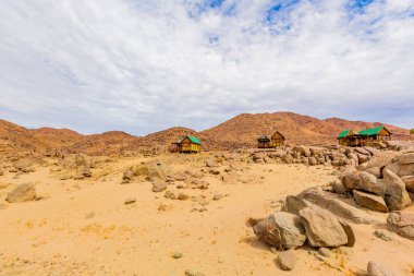Güney Afrika 'nın çorak bölgesi olan Richtersveld Ulusal Parkı' ndaki Tatasberg 'de Rustik Konaklama