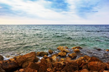 Güzel bir plaj, Haifa, İsrail