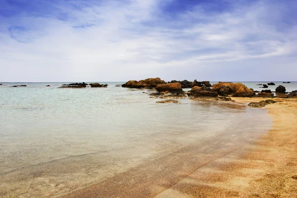 Güzel huzurlu bir plaj, Crete, Yunanistan — Stok fotoğraf