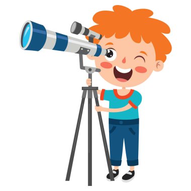 Komik bir çocuğun pozları ve ifadeleri