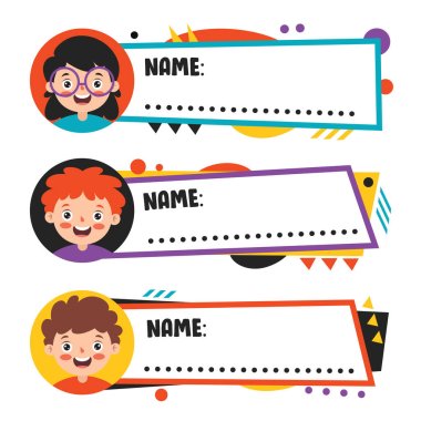 Okul Çocukları için İsim Etiketleri