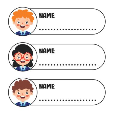 Name For Kids Free Vector Eps Cdr Ai Svg Vector Illustration Graphic Art