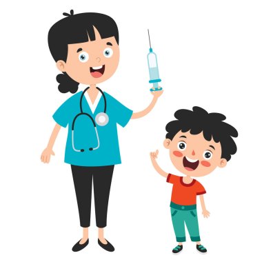 Health Care Concept With Vaccination clipart