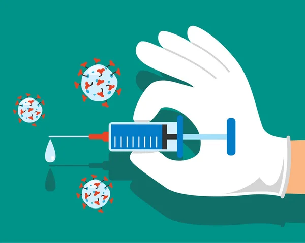 Έννοια Υγειονομικής Περίθαλψης Εμβολιασμό — Διανυσματικό Αρχείο
