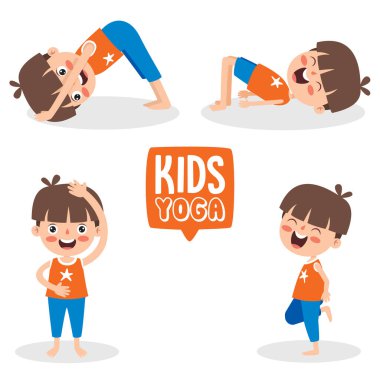 Yoga Poz Veren Komik Çocuk