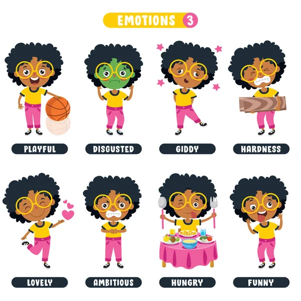 Farklı Duyguları Olan Küçük Çocuk