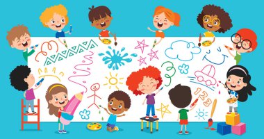 Komik Karakterli Sanat Tasarımı