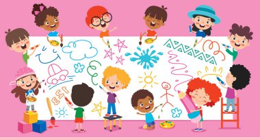 Komik Karakterli Sanat Tasarımı