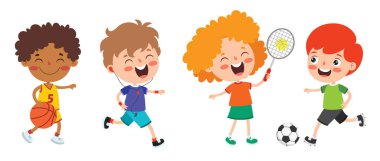 Çeşitli Spor Yapan Mutlu Çocuklar