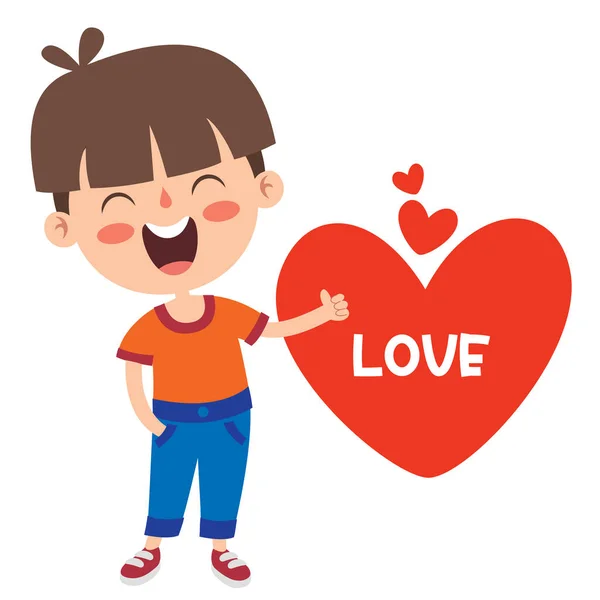 Love Concept Cartoon Character — Stock Vector