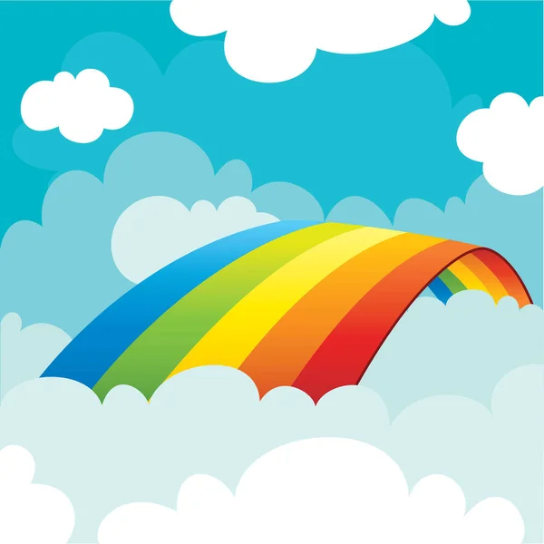 Concept Van Een Kleurrijke Regenboog — Stockvector