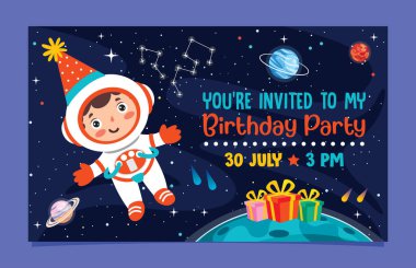 Cute Colorful Birthday Card Template