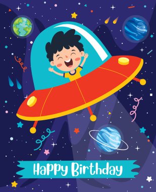 Cute Colorful Birthday Card Template