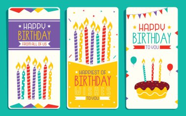 Cute Colorful Birthday Card Template