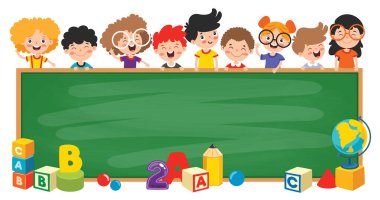 Boş Tahtası Olan Komik Çocuklar