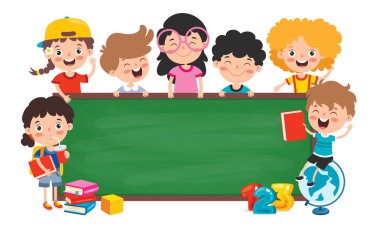 Boş Tahtası Olan Komik Çocuklar