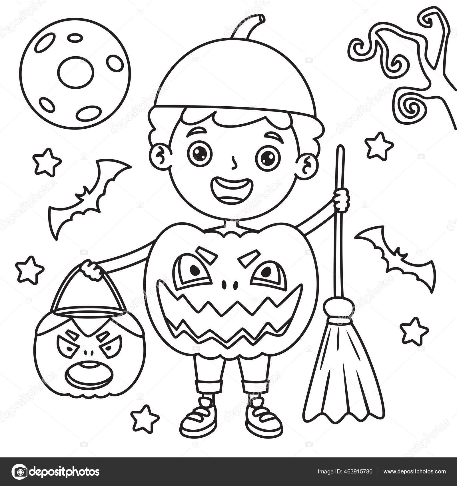 Mão Desenhado Moto Linha Arte Crianças Para Crianças Colorir Página imagem  vetorial de masterdesign247© 647005924