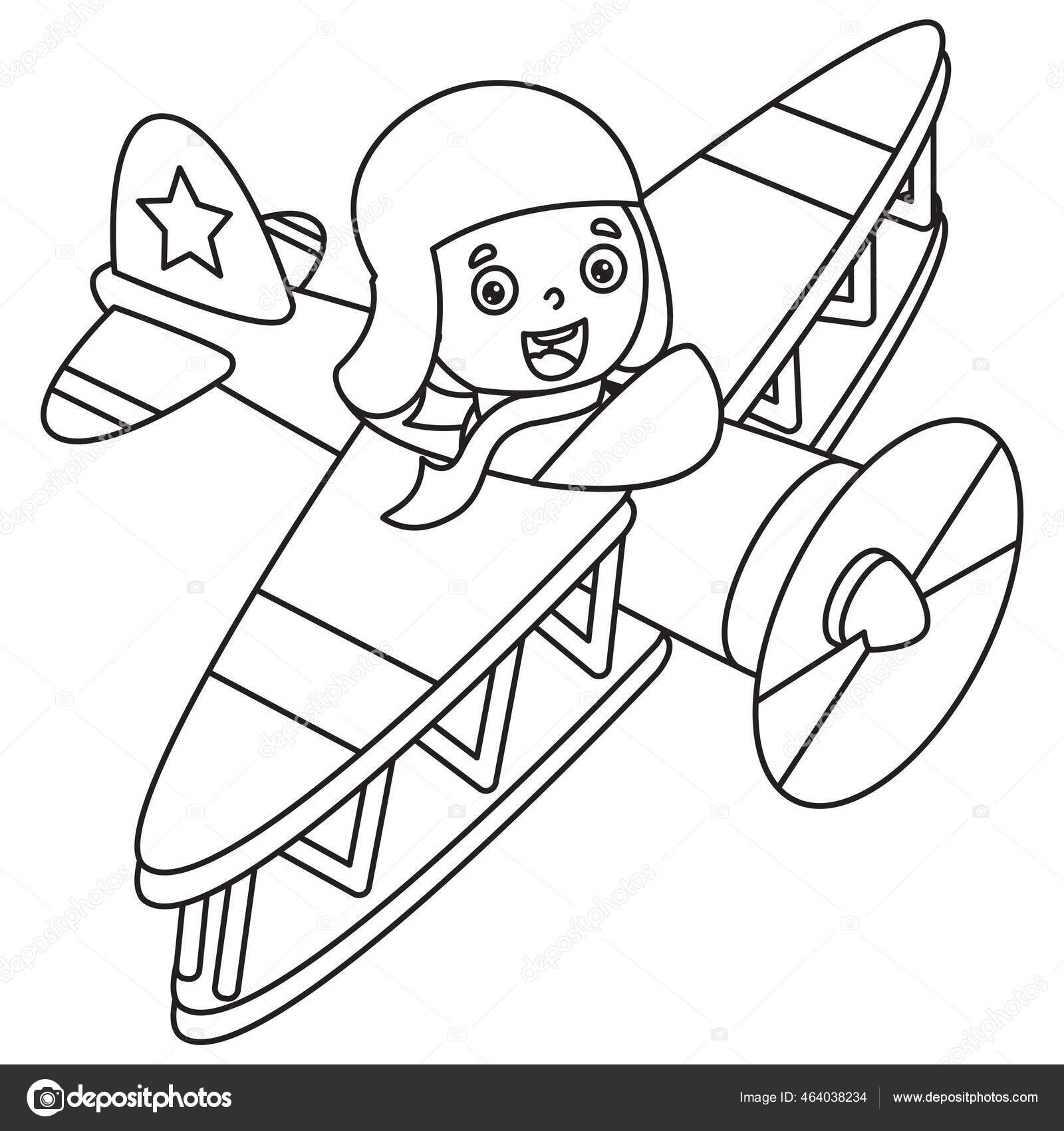 Line Art Illustration. Printable Coloring Pages for children