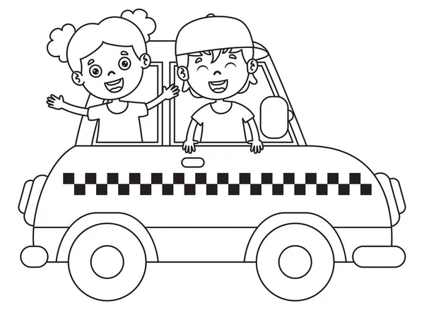 Line Art Drawing Voor Kinderen Kleurplaten — Stockvector