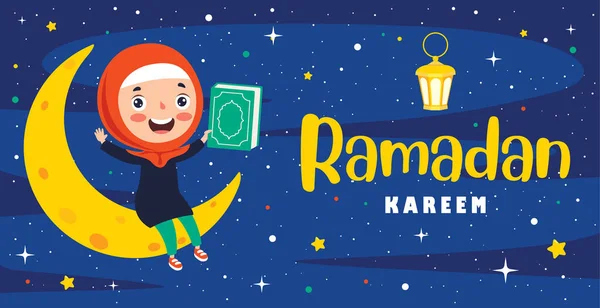 Handgezeichnete Illustration Für Ramadan Kareem Und Die Islamische Kultur — Stockvektor