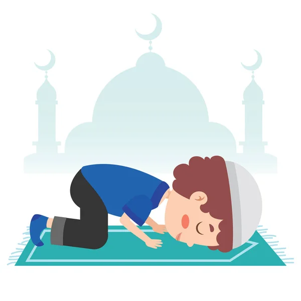 Hand Drawn Illustration Ramadan Kareem Islamic Culture — Stock Vector