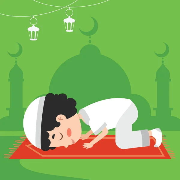 Illustration Dessinée Main Pour Ramadan Kareem Culture Islamique — Image vectorielle