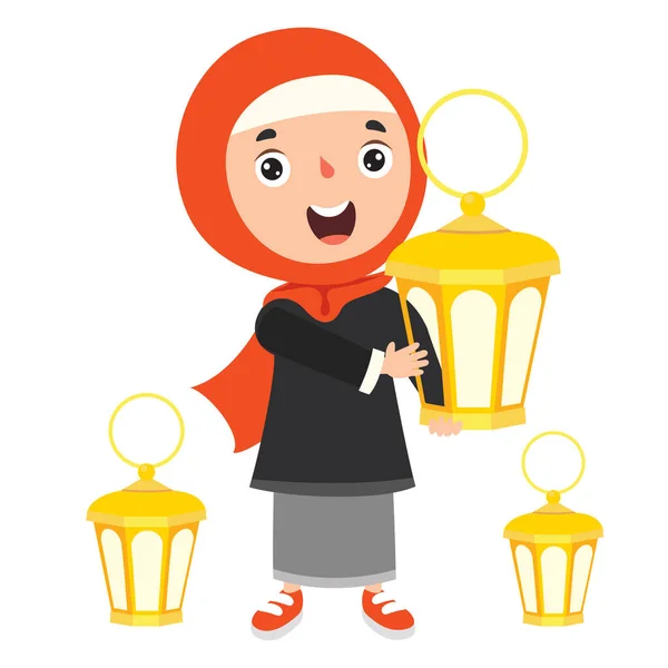 Concept Ramadan Kareem Culture Islamique — Image vectorielle