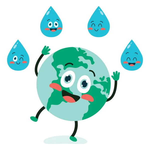 Concepto Del Día Mundial Del Agua — Archivo Imágenes Vectoriales