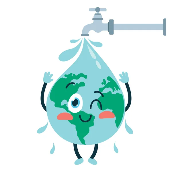 Concepto Del Día Mundial Del Agua — Archivo Imágenes Vectoriales