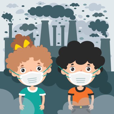 Concept Drawing Of Air Pollution