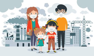 Concept Drawing Of Air Pollution