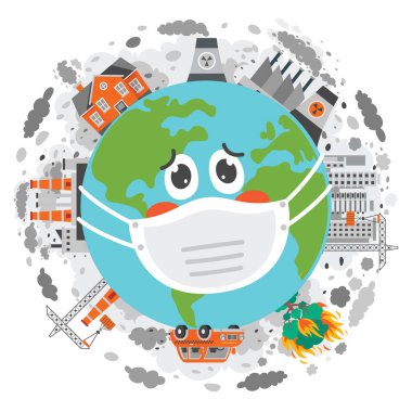 Concept Drawing Of Air Pollution
