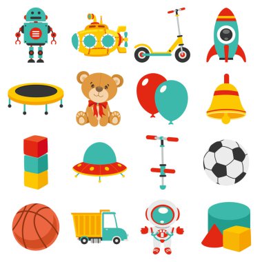 Çeşitli Renkli Oyuncaklar