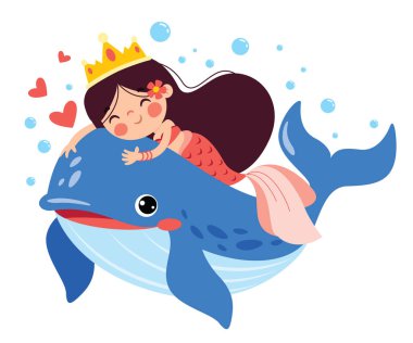 Çizgi film Deniz Kızı ve Balina Yüzücüsü