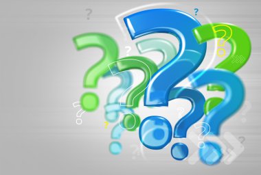 soru işaretleri ile arka plan