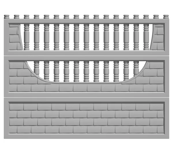 Kerítés beton — Stock Fotó