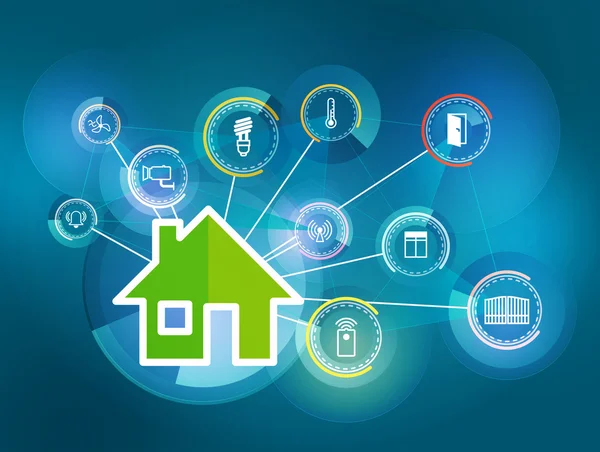 Illustration of smart house — Stock Photo, Image