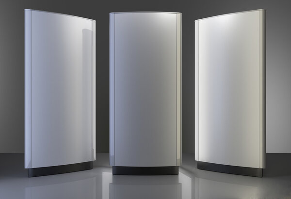 a set of outdoor advertising