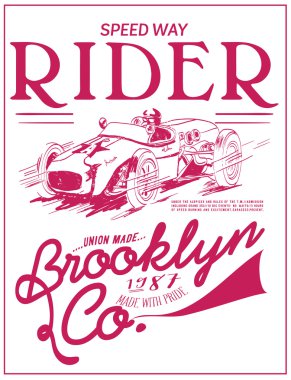 amblemi ile retro auto