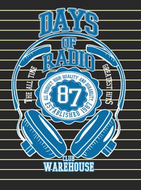 Vintage amblemi radyo