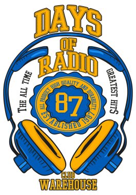 Vintage amblemi radyo