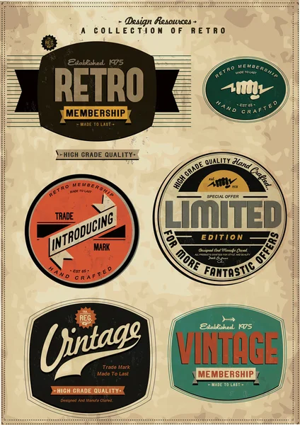 Design vintage emblem — Stock vektor