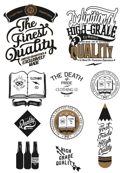 Emblemi vintage di design — Vettoriale Stock