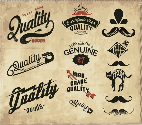 Emblemas vintage design —  Vetores de Stock