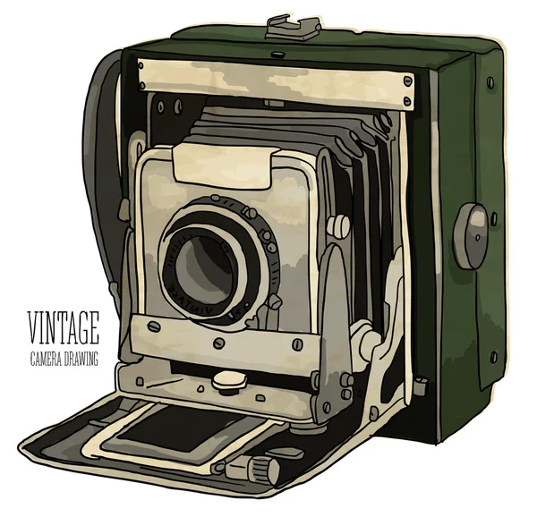 Παλιά εκλεκτής ποιότητας φωτογραφική μηχανή — Διανυσματικό Αρχείο