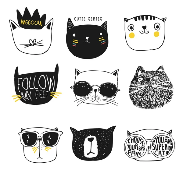 Set different cats — Stock Vector