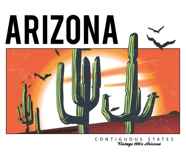 Desert arizona cactus — Stock Illustration Desert arizona cactus Royalty Free Stock Illustrations