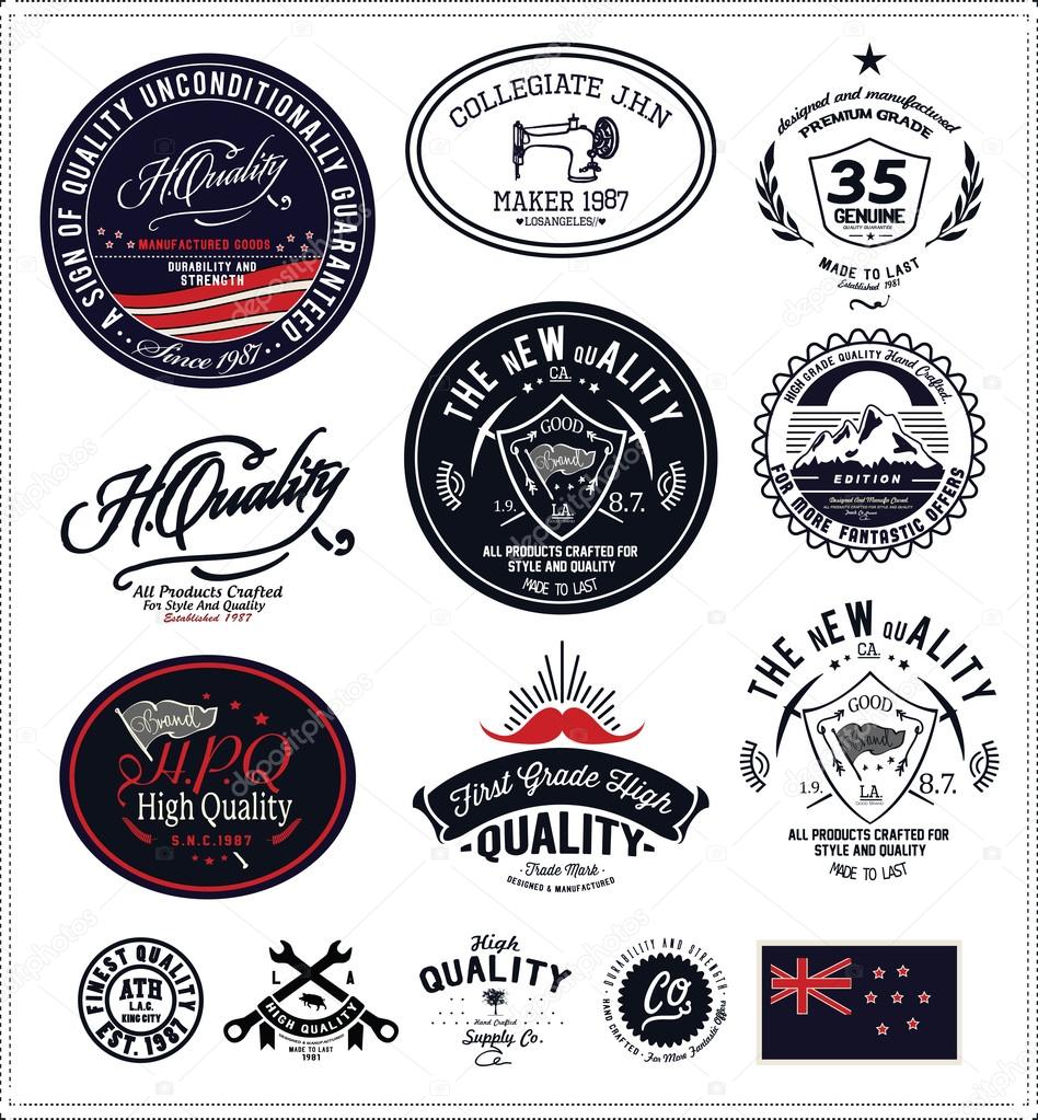 design vintage emblems